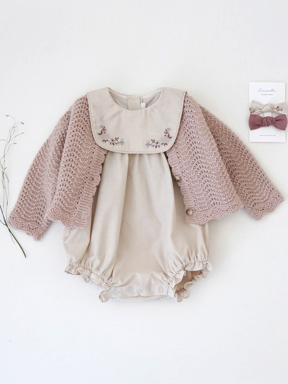 Baby Estelle Knit Pink Cardigan