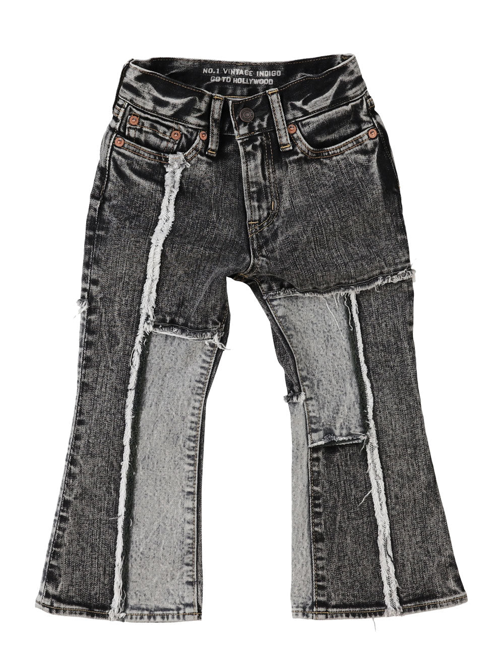 Ripped Flaired Denim Pants