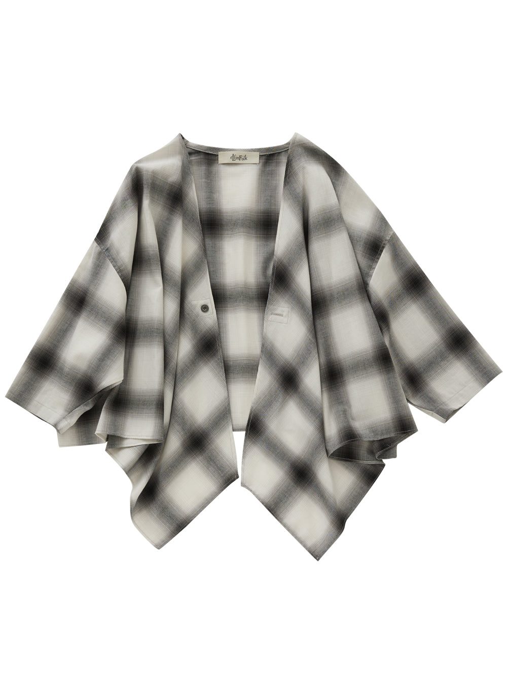 Ombre Check Cardigan
