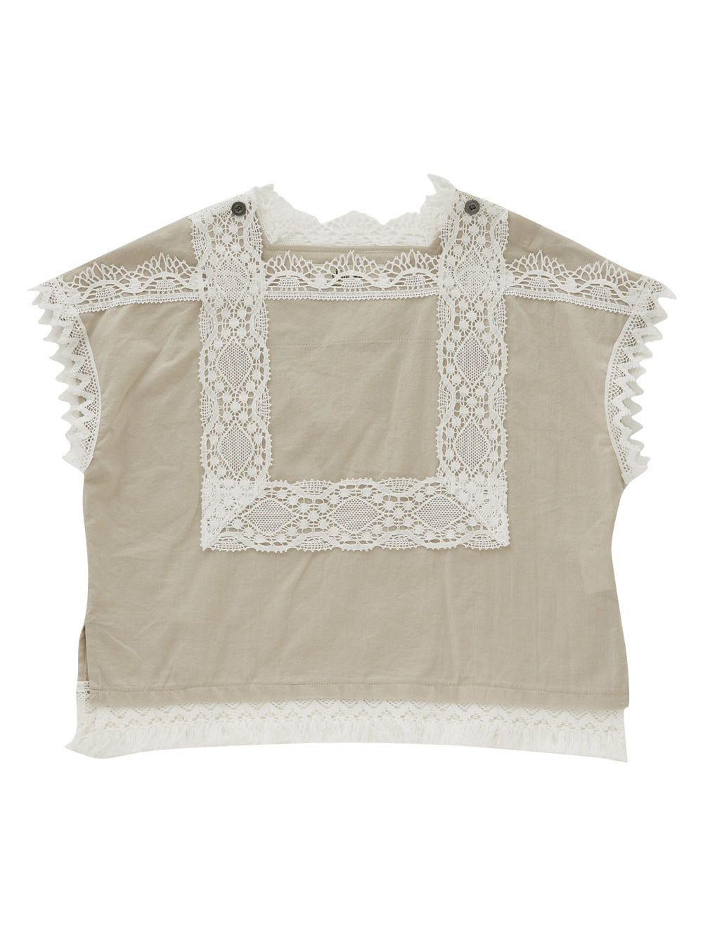 Lana's Bow Top in Toffee Beige Gingham Check