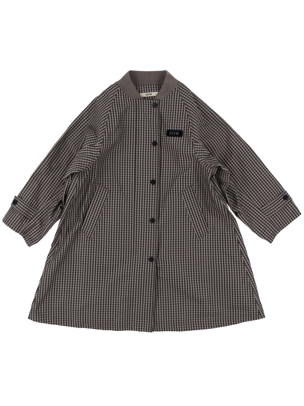 A-Line Checked Coat