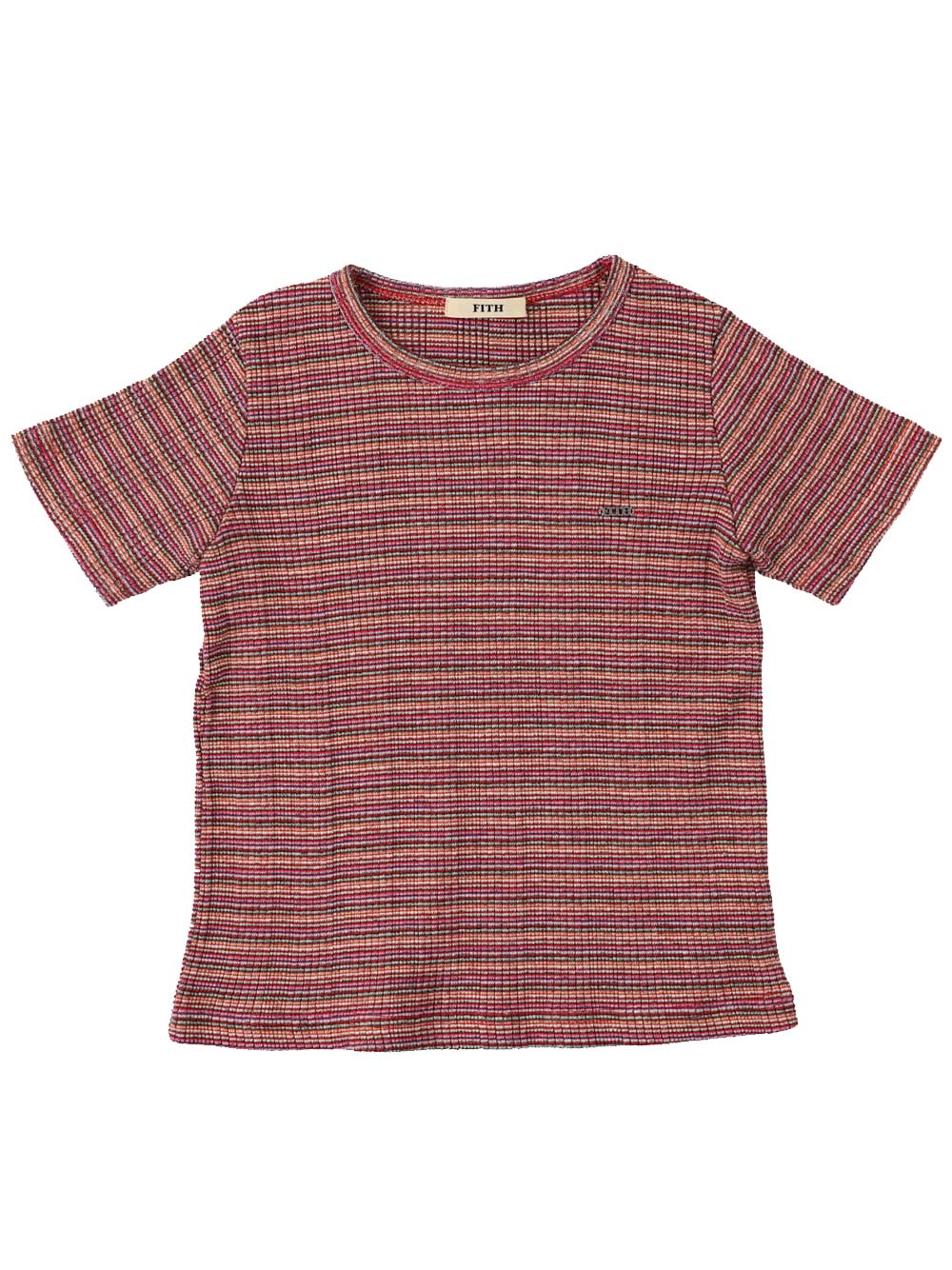 Red Multi Striped T-Shirt