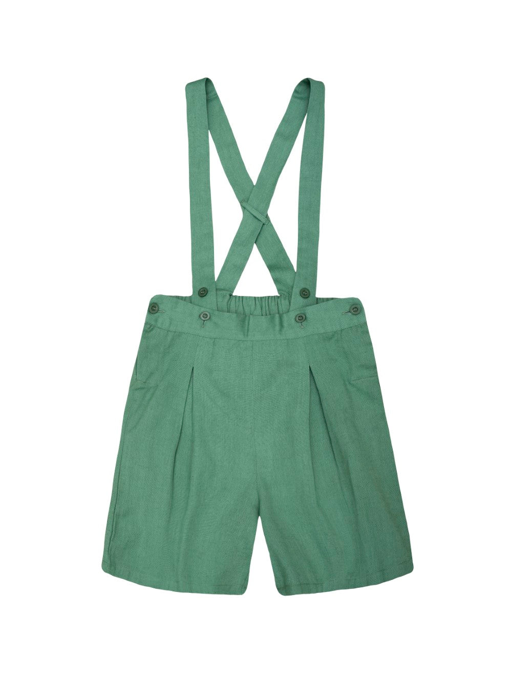 Green Suspender Shorts