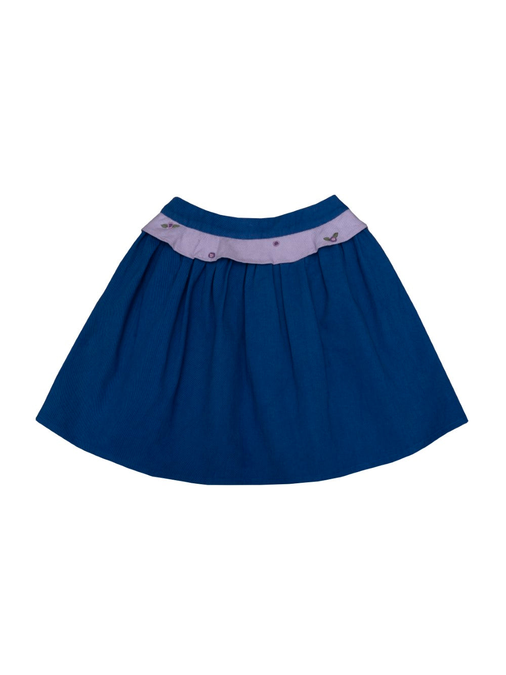 Peplum Embroidered Skirt