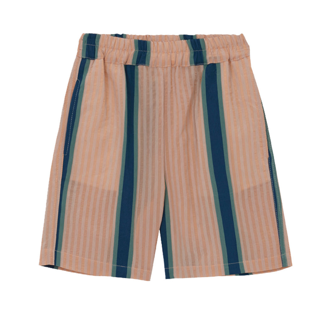 Green Pyajama Stripes Shorts