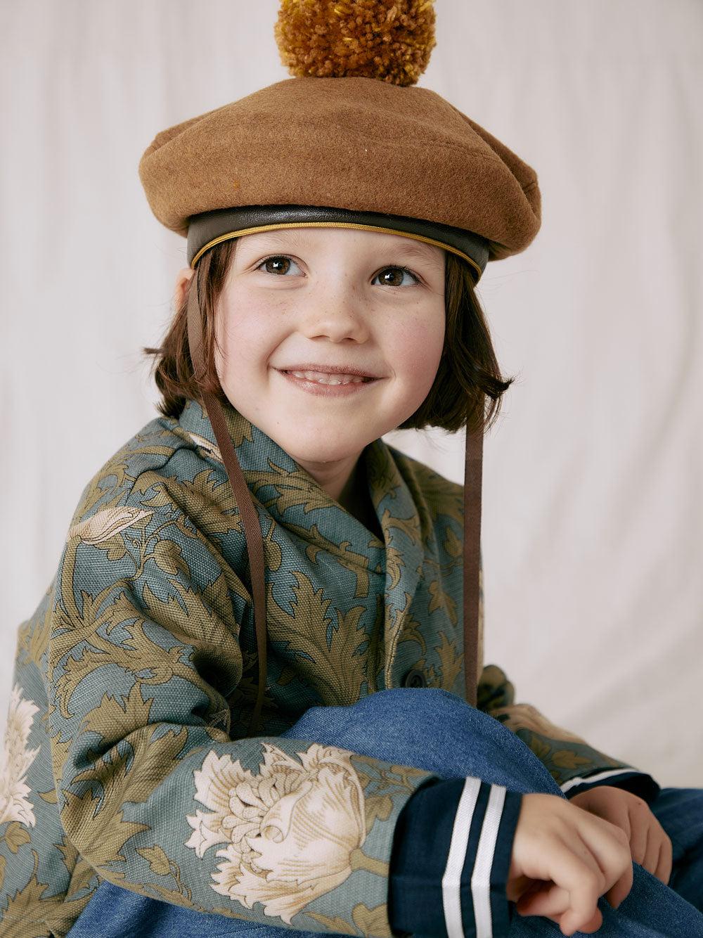 Beige Melton Beret