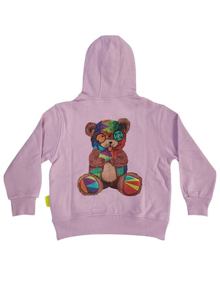 Pink Lavender Barrow Print Hoodie