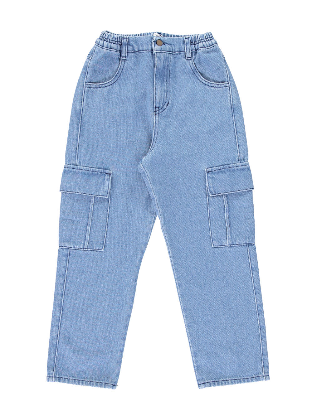 Fallon Blue Cargo Pants - Shan and Toad - Luxury Kidswear Shop