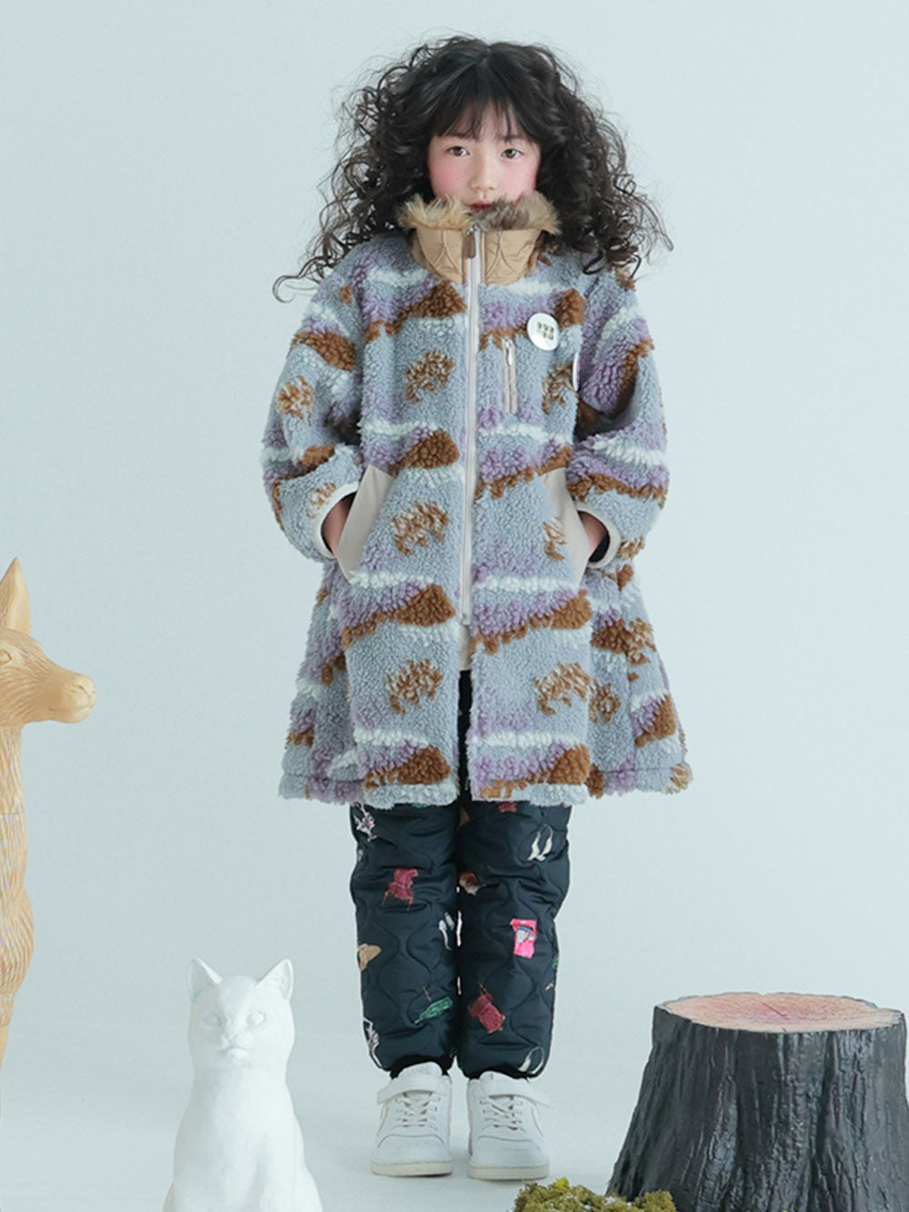 Ivory Reversible Shearing Jacket - Shan and Toad - Luxury Kidswear