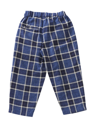 Blue x White Checked Trousers