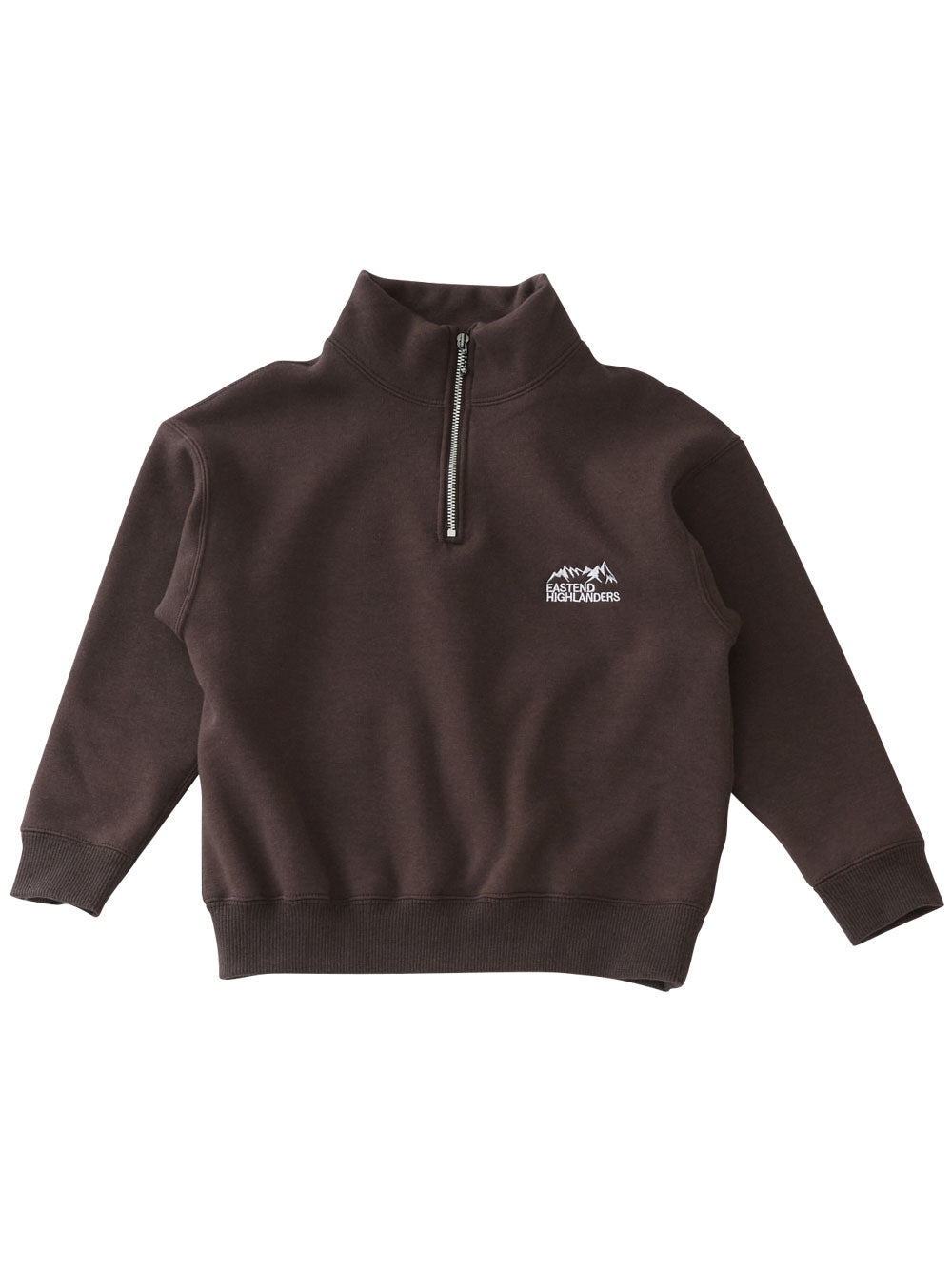PREORDER: Chocolate Half Zip Sweatshirt