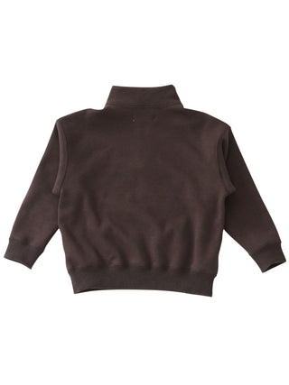 Chocolate Half Zip Sweatshirt