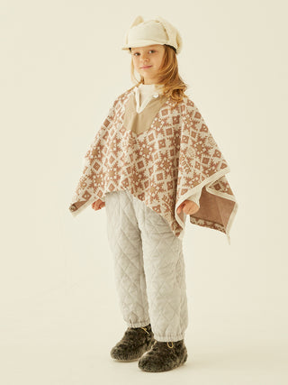 Eight Star Beige Poncho