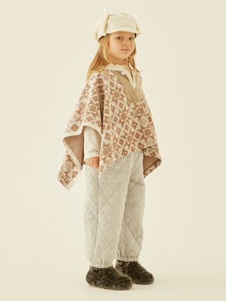 Eight Star Beige Poncho