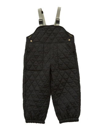 Cotton Lawn Black Overalls