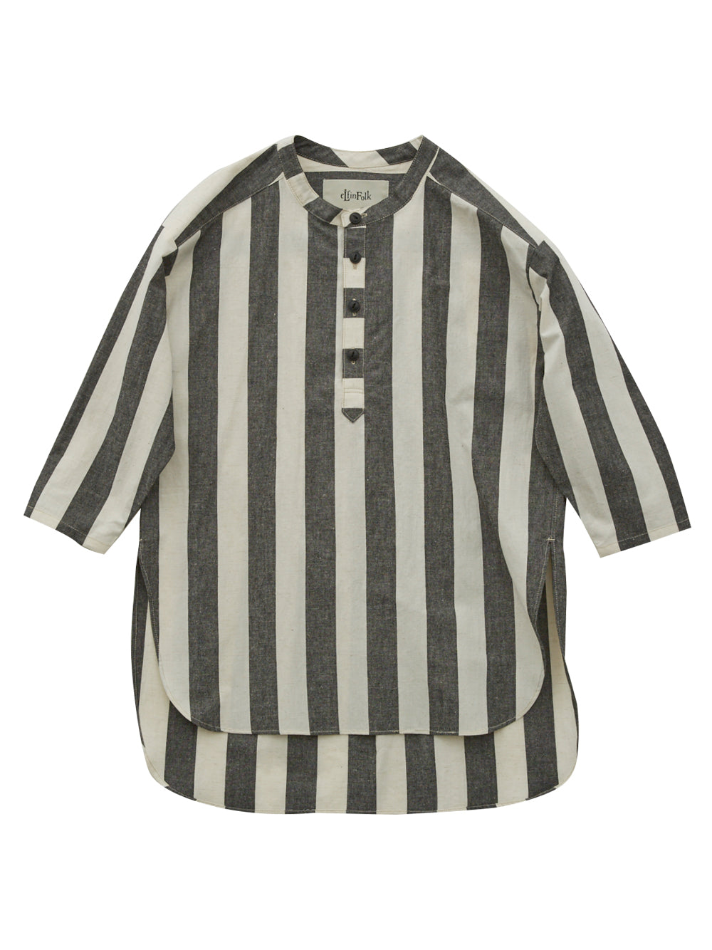 Stripe Long Black Shirt