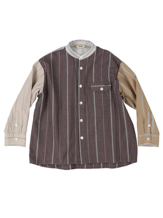 Multi-Panel Striped Shirt