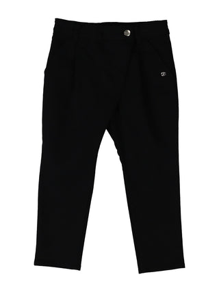 Black Stretch Twill Hosomi Pants