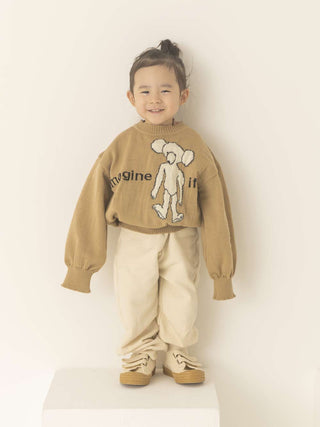 Bear Knit Beige Pullover