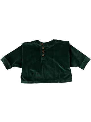 Matteo Velvet Verde Top