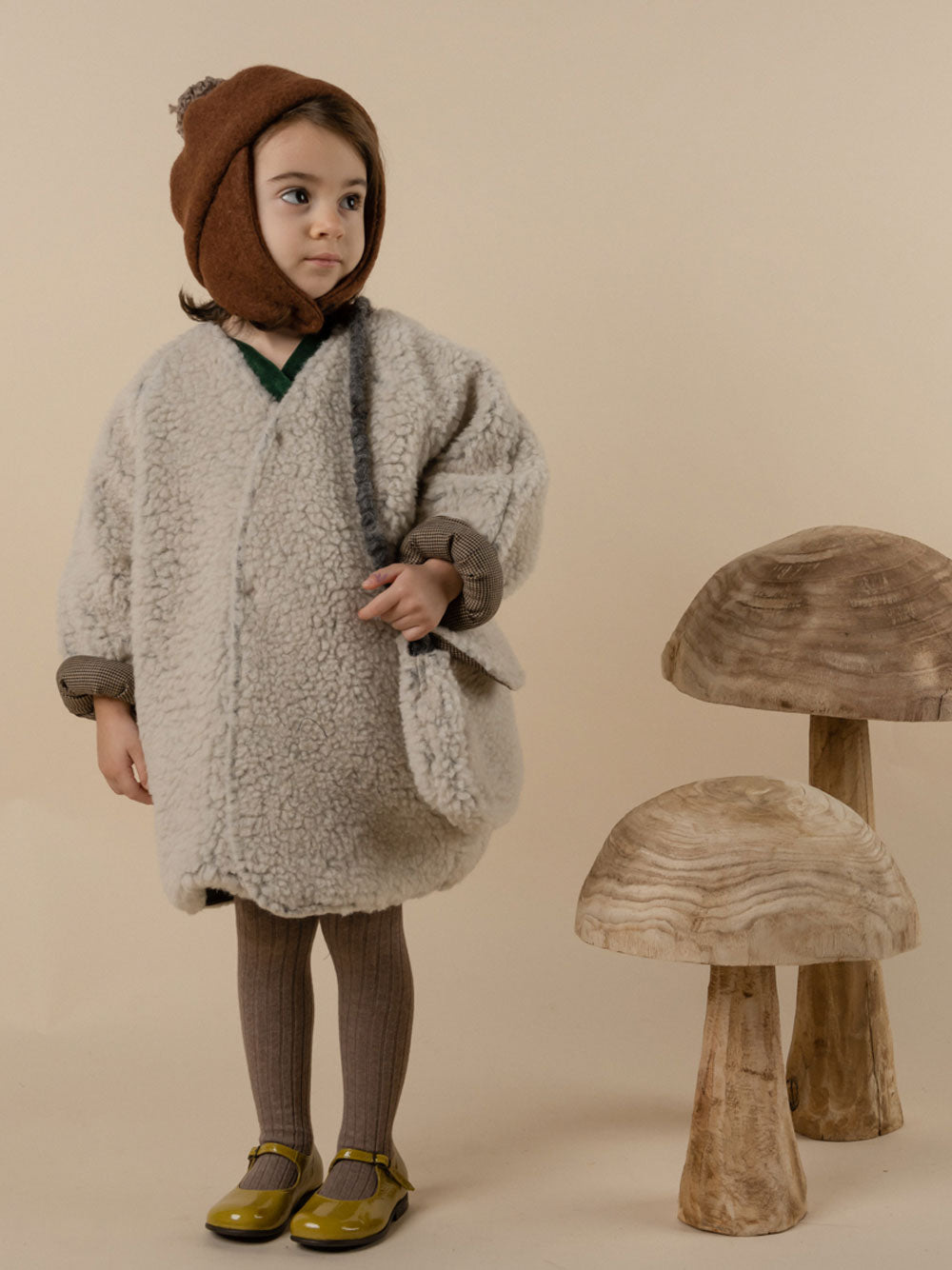 Brown Reversible Shearing Jacket - Shan and Toad - Luxury Kidswear