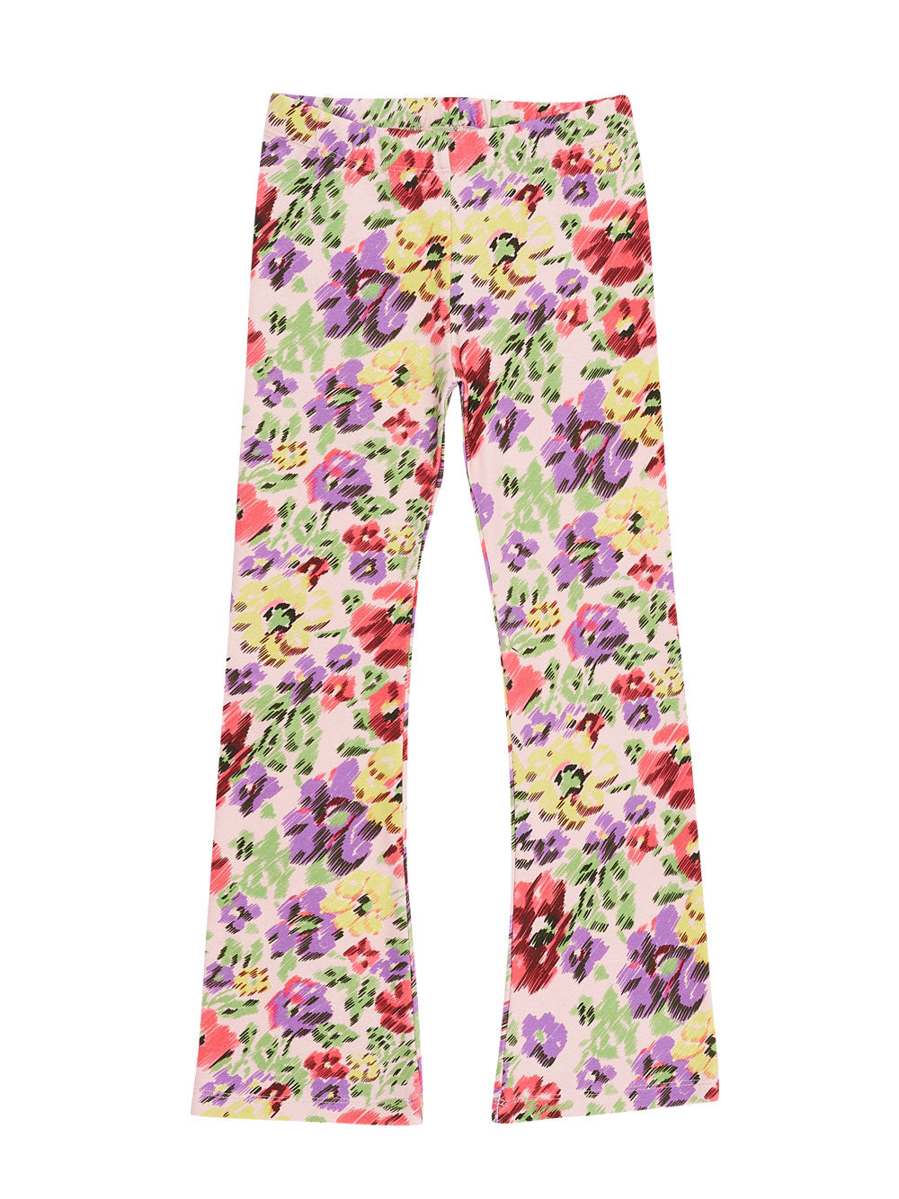 Glitch Flowers Flaired Pants