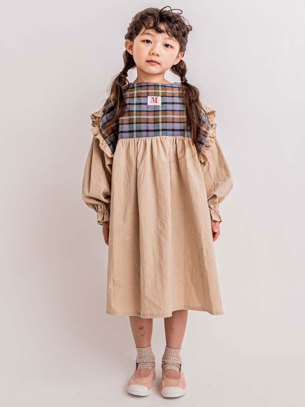 2-Way Beige Dress - Shan and Toad - Luxury Kidswear Shop