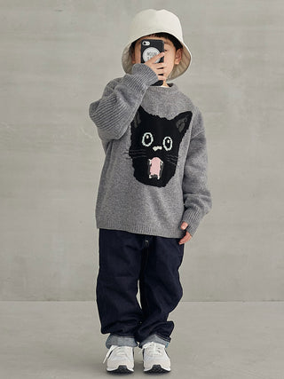 Indigo WIde Tapered Jeans