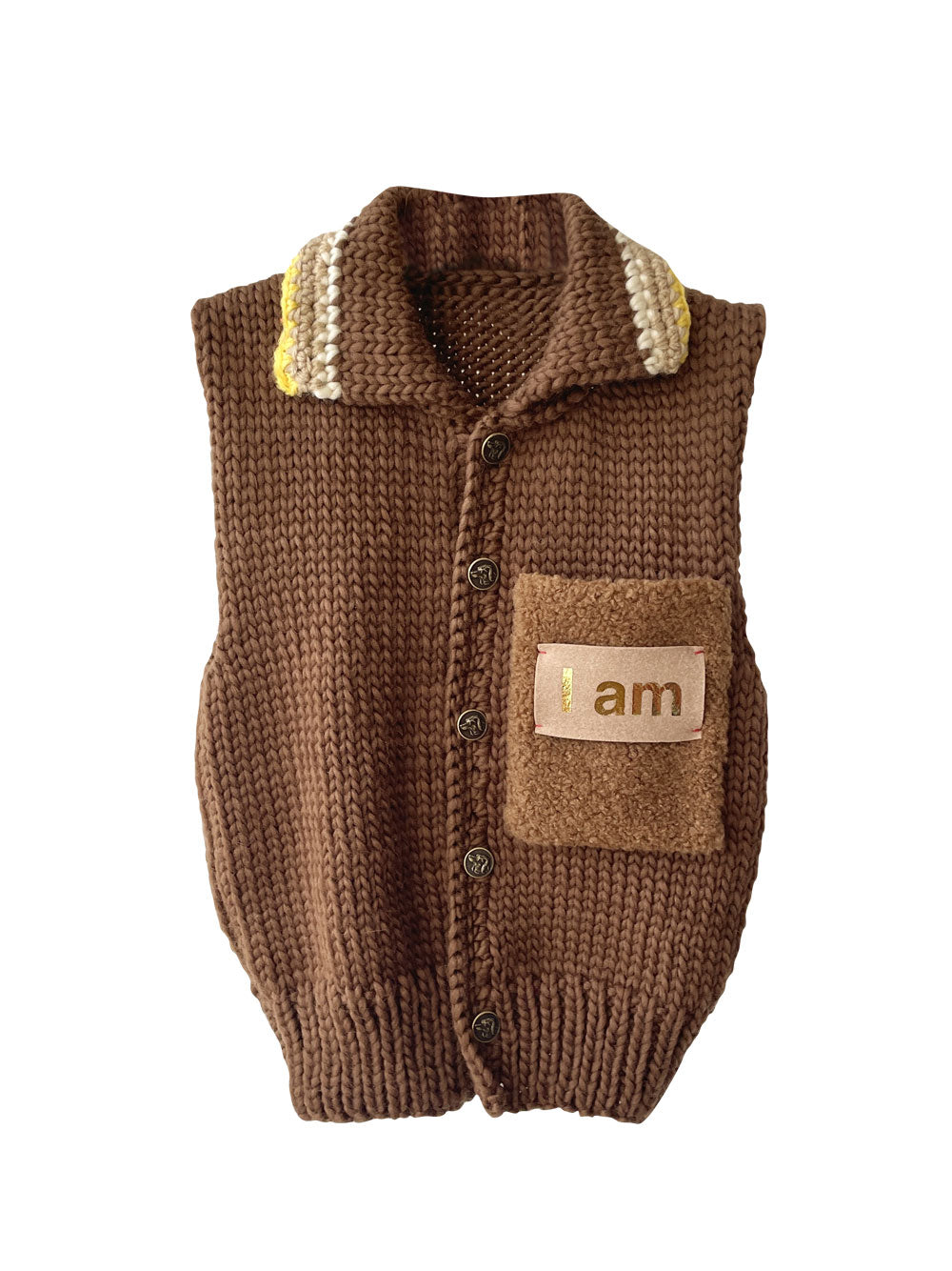 Brown "I am" Vest
