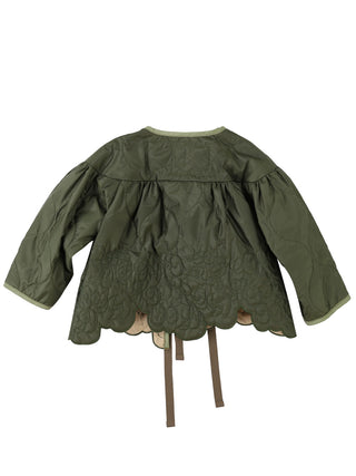 Khaki Frills Top