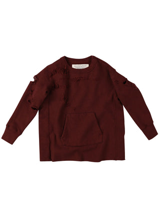 Fleece Open Shoulder Sweatshirt