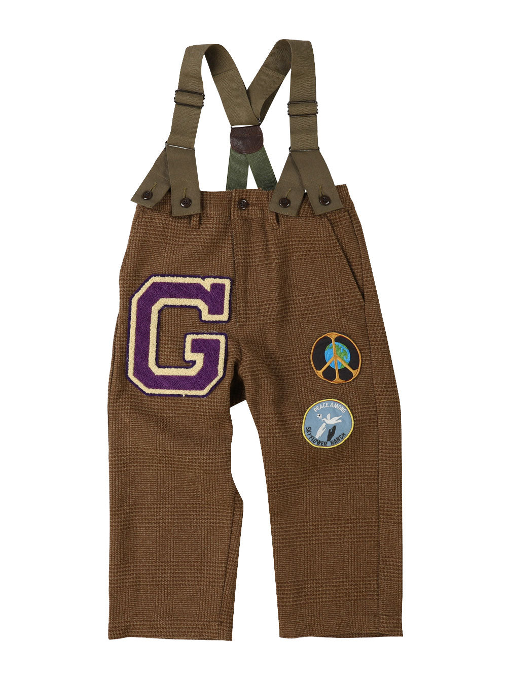G Brown Suspender Pants