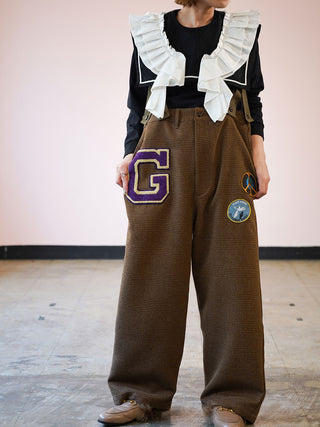 G Brown Suspender Pants