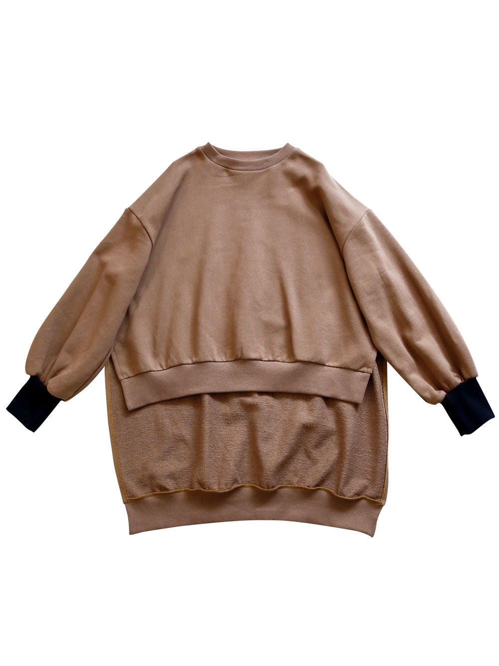 Brown Back Long Pullover