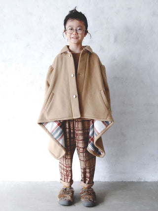 Beige Back Check Coat