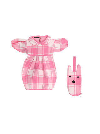 Tartan Shock Pink Dool Dress