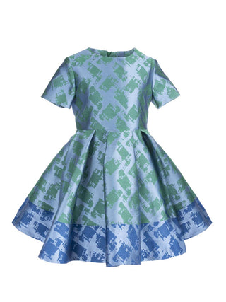 Pied-De-Poule Dress