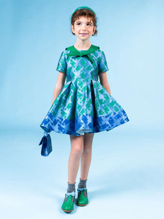 Pied-De-Poule Dress