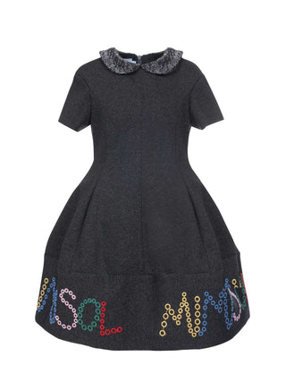 Logo Embroidered Dress