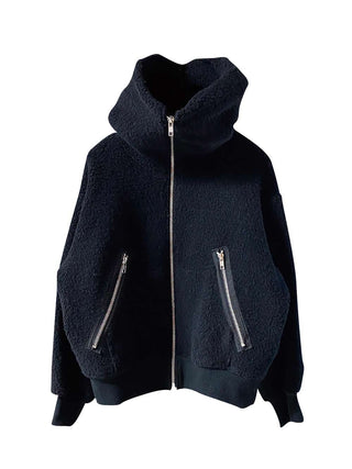 Black Zipper Hoodie