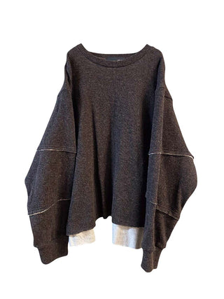 Brown Seam Sweatshirt