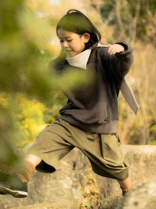 Khaki Pleated Shorts