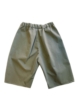 Khaki Pleated Shorts