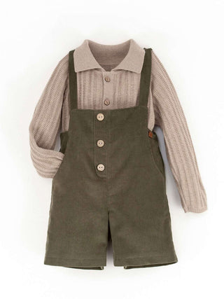 Green Short Dungarees