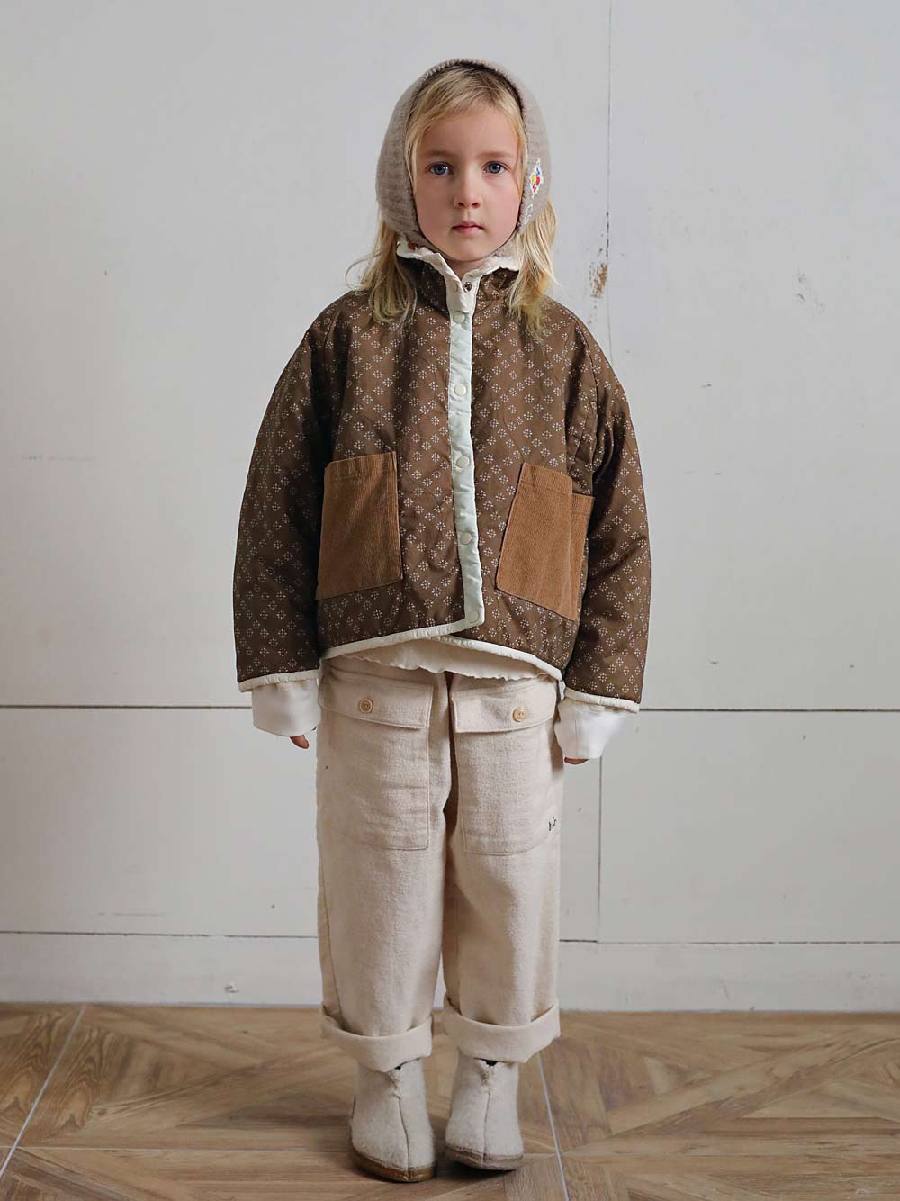 Ivory Reversible Shearing Jacket - Shan and Toad - Luxury Kidswear