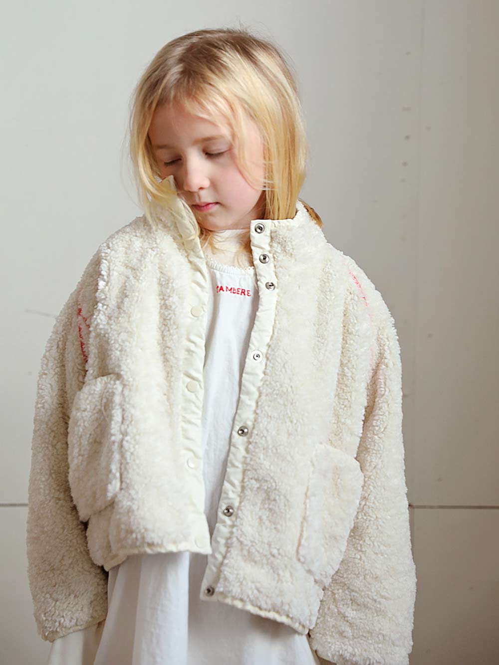 Ivory Reversible Shearing Jacket - Shan and Toad - Luxury Kidswear