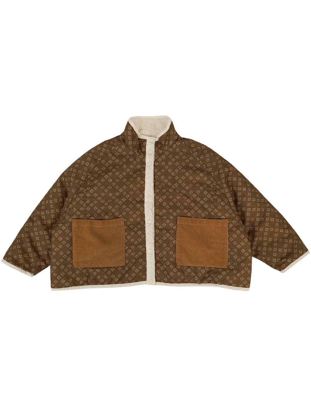 Ivory Reversible Shearing Jacket - Shan and Toad - Luxury Kidswear