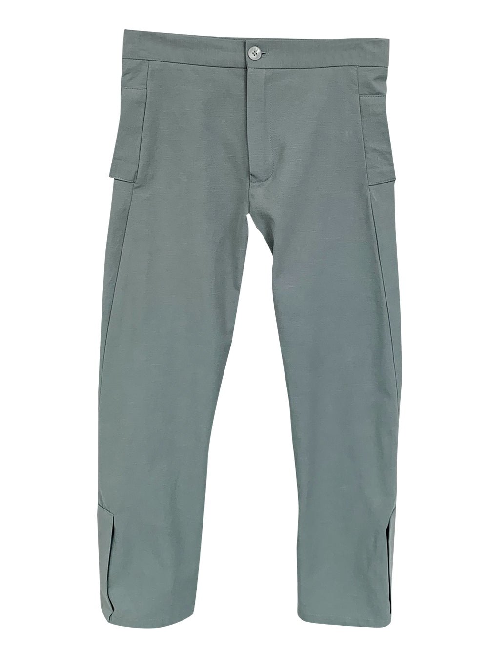 Polomi Fitted Surf Green Trousers