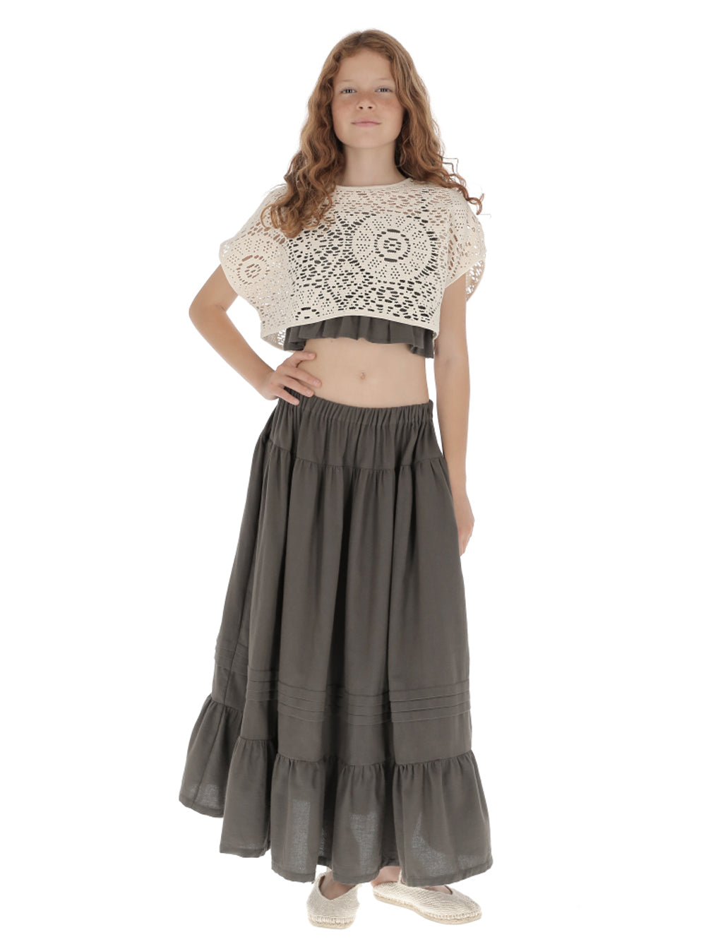 PREORDER: Long Ruffle Skirt