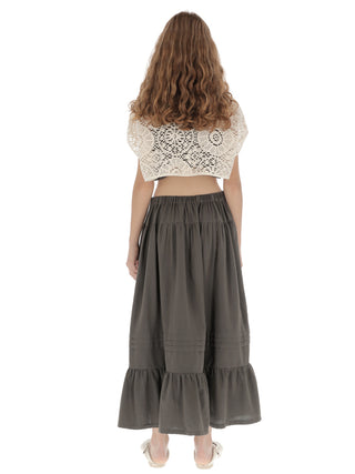 Long Ruffle Skirt